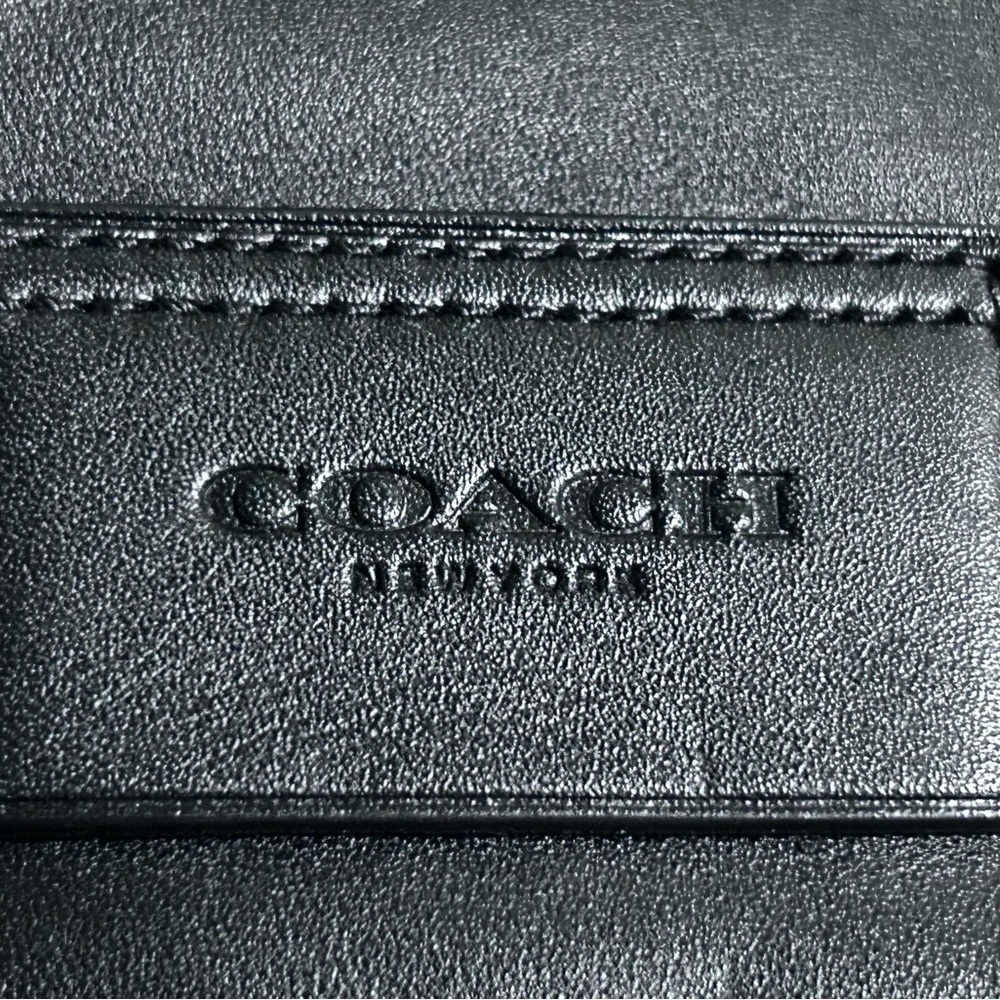 Coach Track Belt Bag - Gunmetal/Black Leather Men's/Women’s Bag NEW - Picture 8 of 11